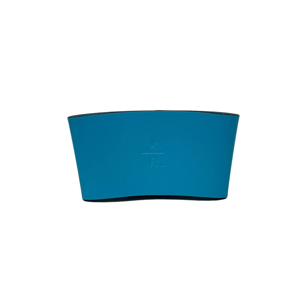 Loewe Starbucks Leather Sleeve Top Handle Bag Turquoise Blue